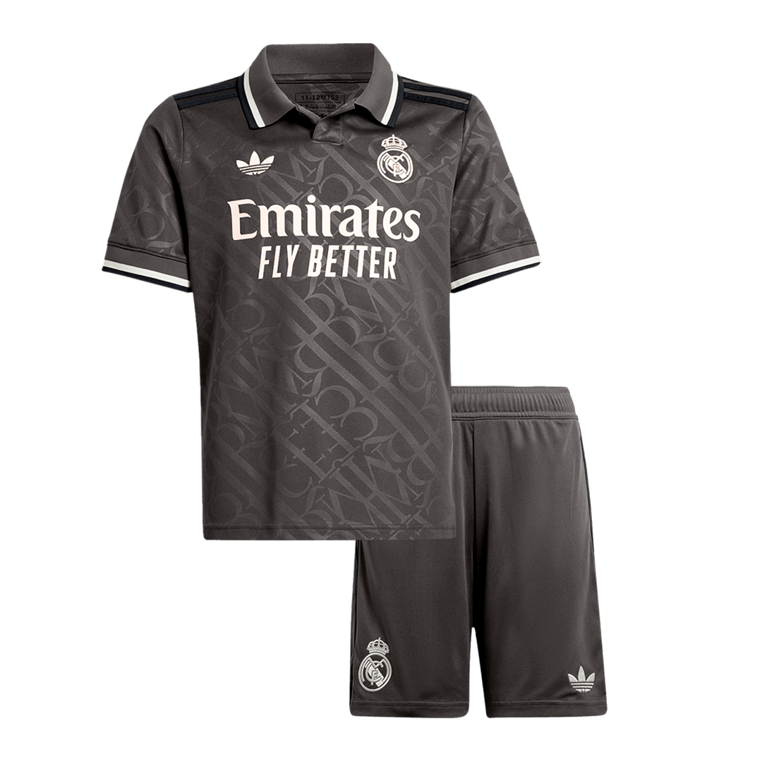 Kid's Real Madrid Third Away Soccer Jersey Kit(Jersey+Shorts) 2024/25