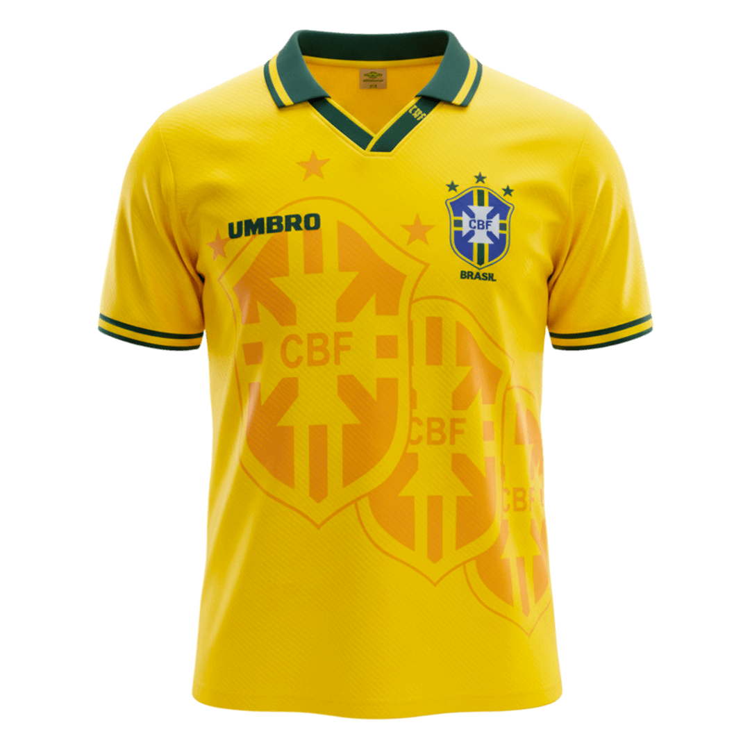 Retro 1994 Brazil Home Soccer Jersey - Image 4