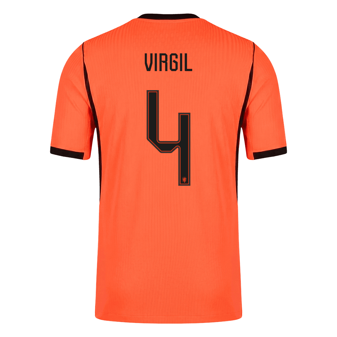VIRGIL #4 Netherlands Home Soccer Jersey 2026 Player Version - Image 3