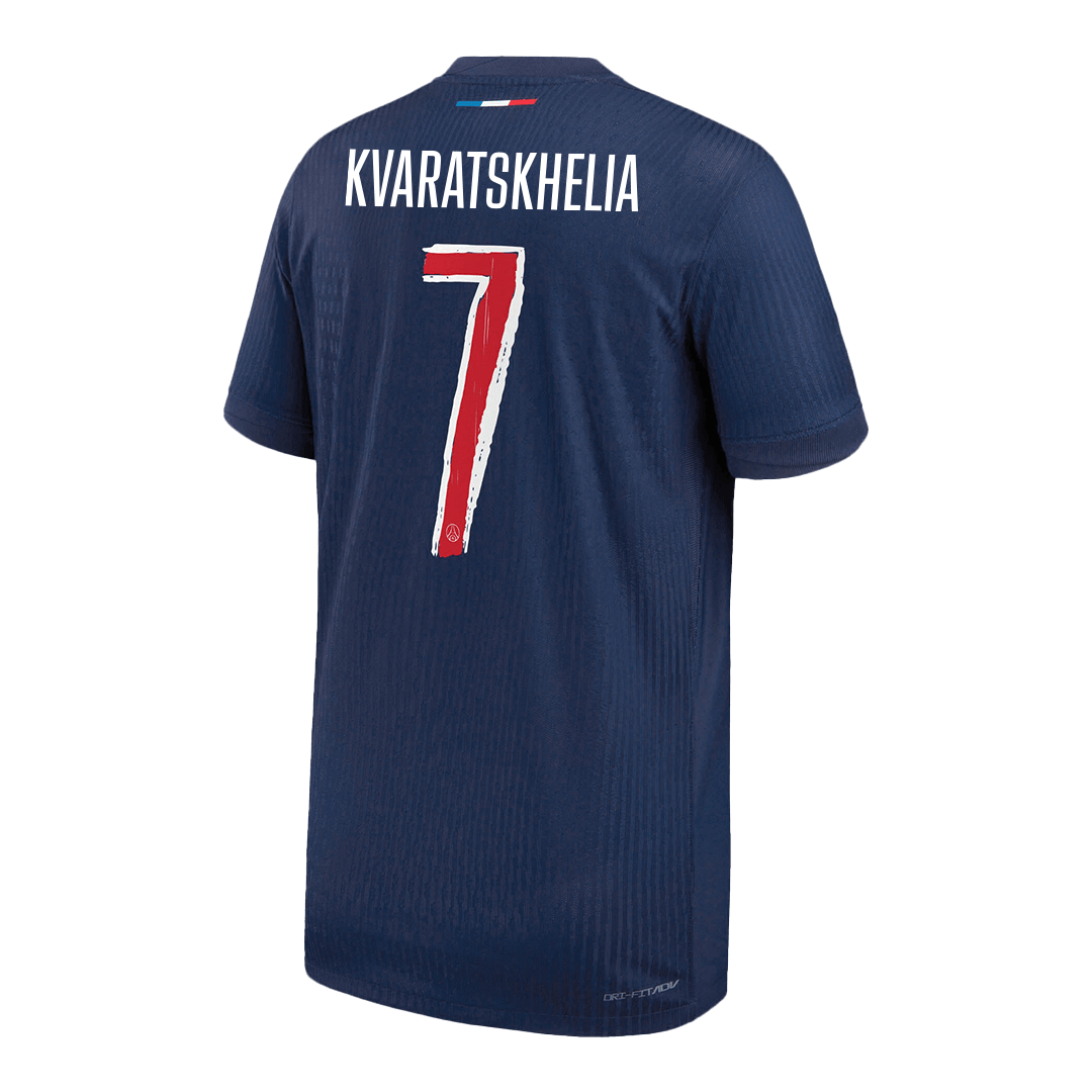 Authentic KVARATSKHELIA #7 PSG Home Soccer Jersey 2024/25 - UCL - Image 3