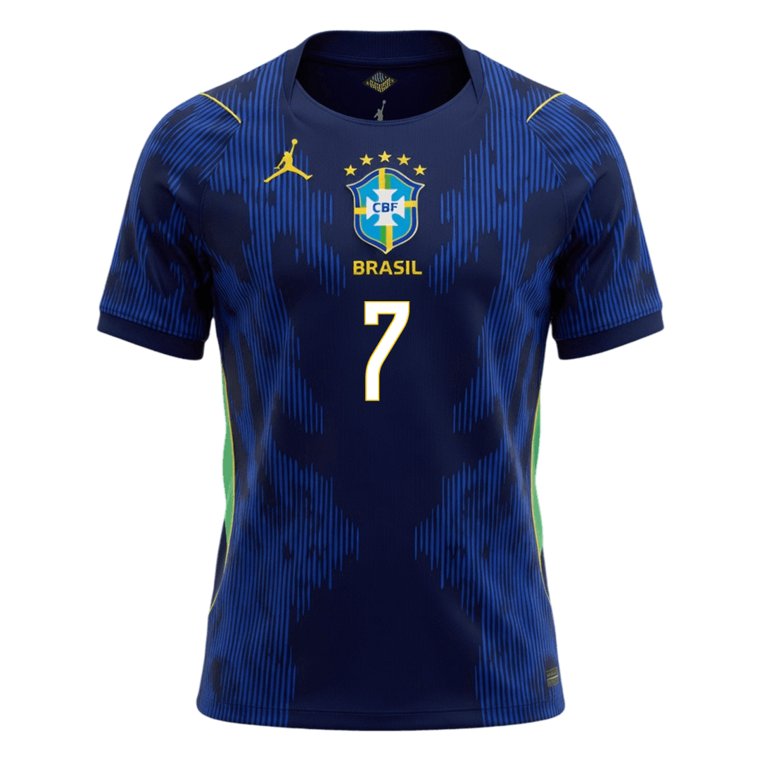 VINI JR. #7 Brazil Away Soccer Jersey 2026 - Image 2