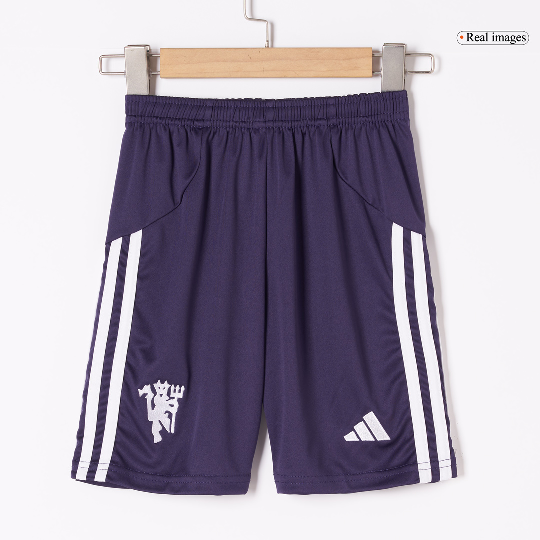 Kid's Manchester United Away Soccer Jersey Kit(Jersey+Shorts+Socks) 2025/26 - Image 5