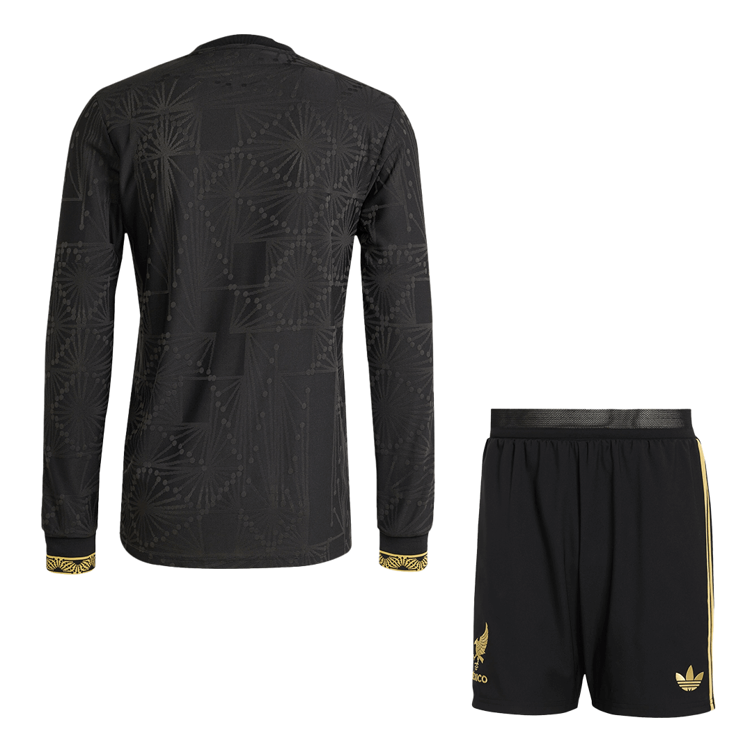 Authentic Mexico Third Away Long Sleeve Soccer Jersey Kit(Jersey+Shorts) 2025 - Gold Cup - Image 2