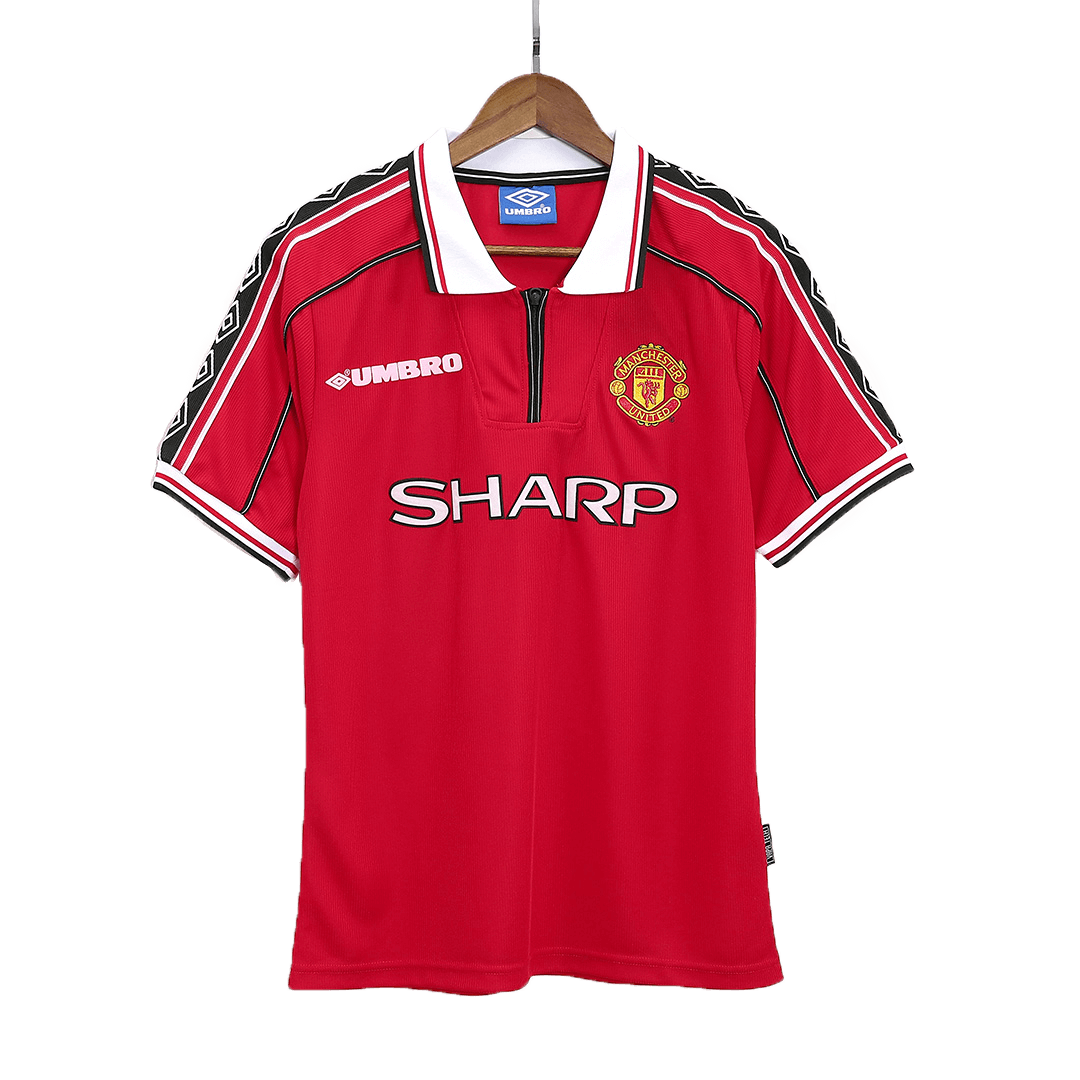 Retro 98/00 Manchester United Home Soccer Jersey - Image 3