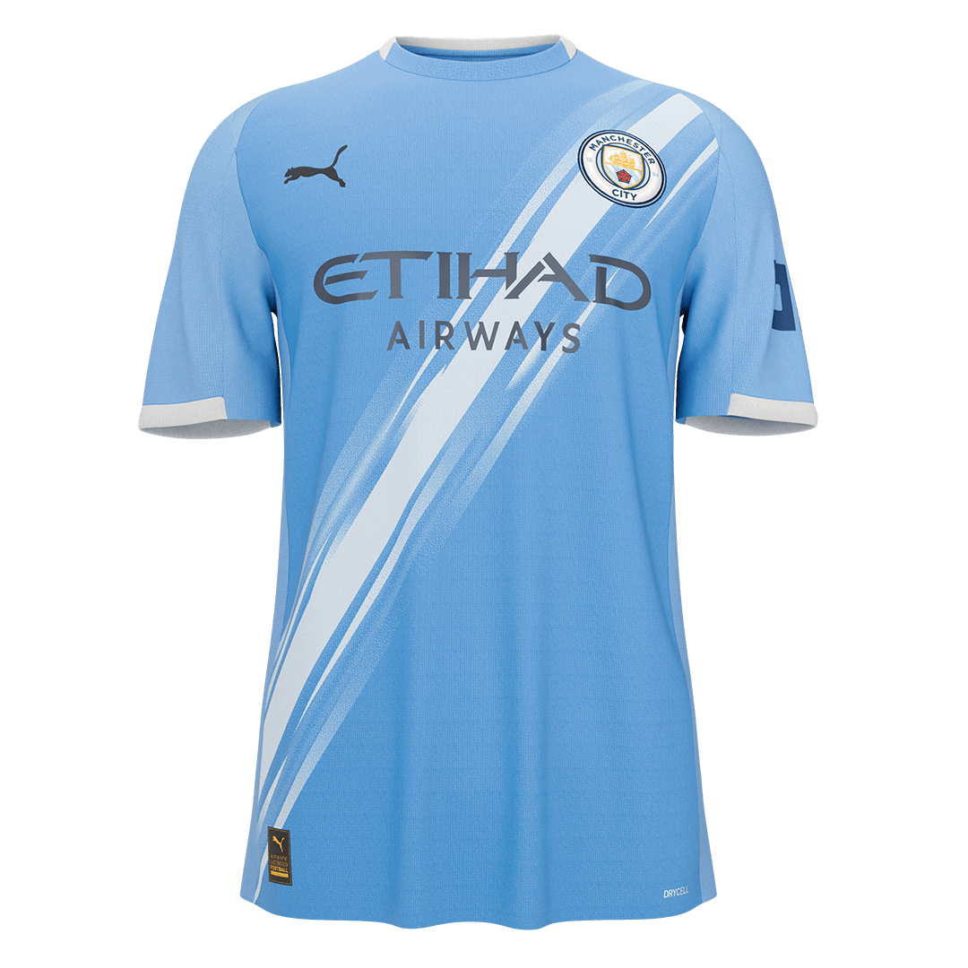 REIJNDERS #4 Manchester City Home Soccer Jersey 2025/26 - Image 3