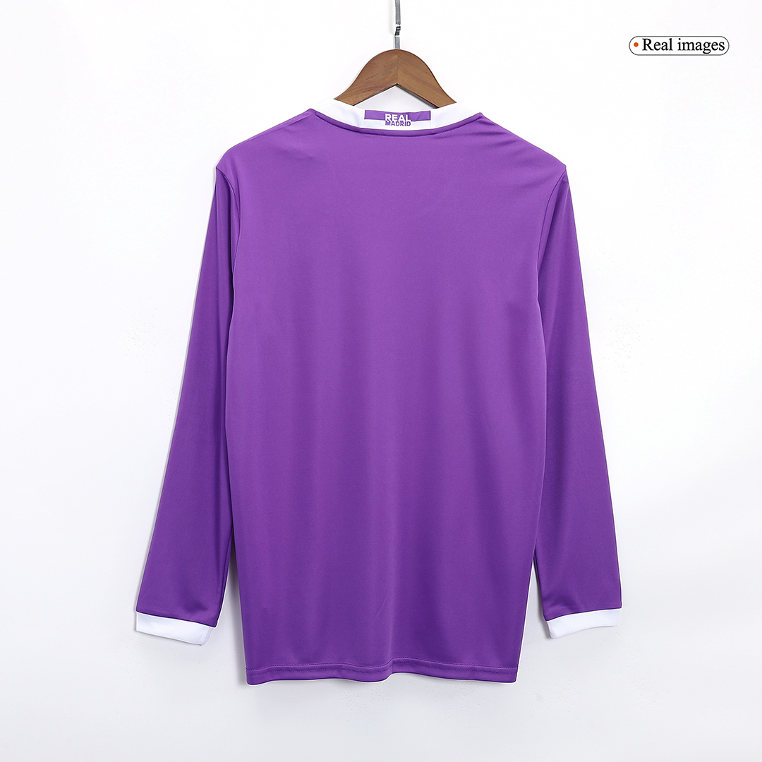 Retro 2016/17 Real Madrid Away Long Sleeve Soccer Jersey - Image 2