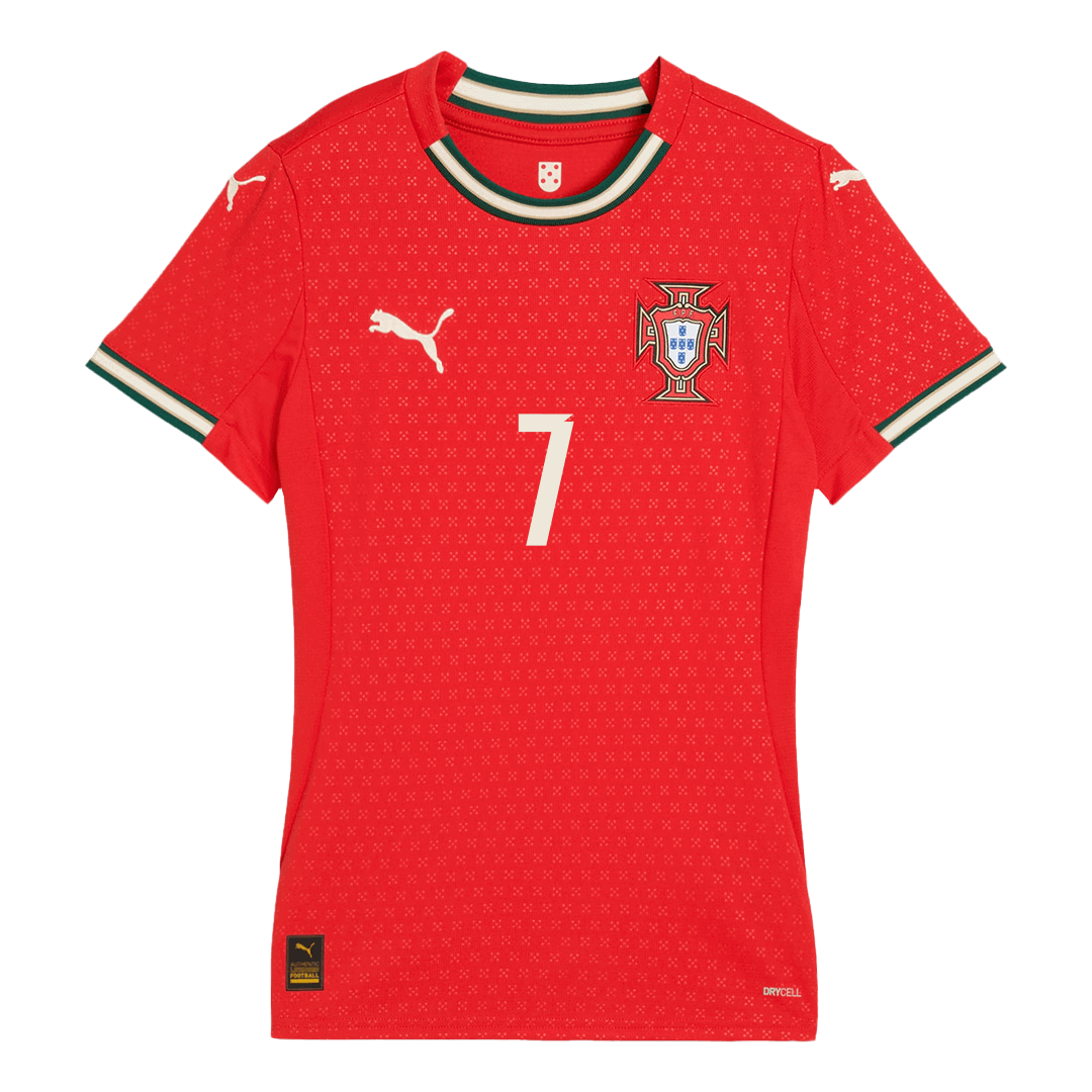 Women's RONALDO #7 Portugal Home Soccer Jersey 2025 - Image 2