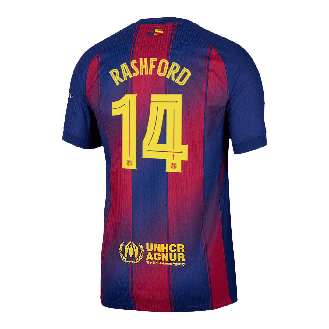 RASHFORD #14 Barcelona Home Soccer Jersey 2025/26 - UCL Player Version - Image 3
