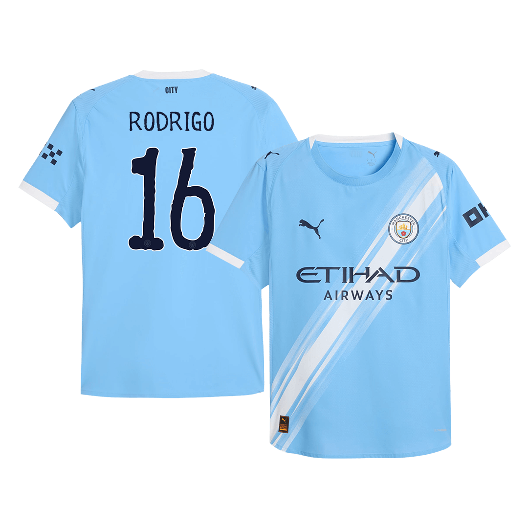 RODRIGO #16 Manchester City Home Soccer Jersey 2025/26 - Club World Cup Player Version