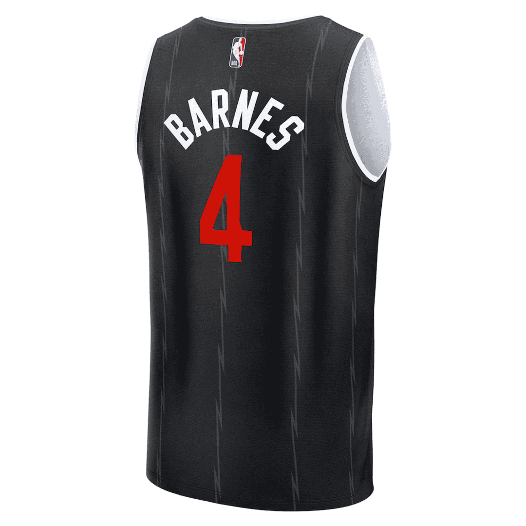 Toronto Raptors BARNES #4 Swingman NBA Jersey - City Edition - Image 3