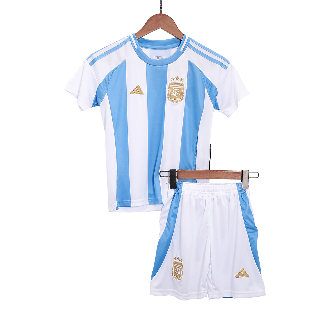 Kid's Argentina Home Soccer Jersey Kit(Jersey+Shorts) 2024 - Image 3