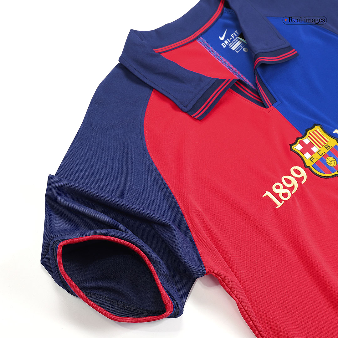 Retro 1999/00 Barcelona Home Soccer Jersey - Image 7