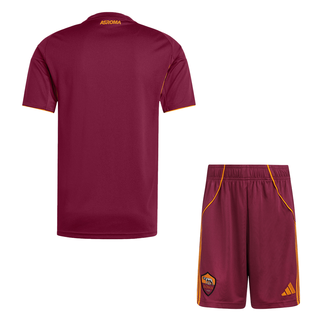 Roma Home Soccer Jersey Kit(Jersey+Shorts) 2025/26 - Image 2