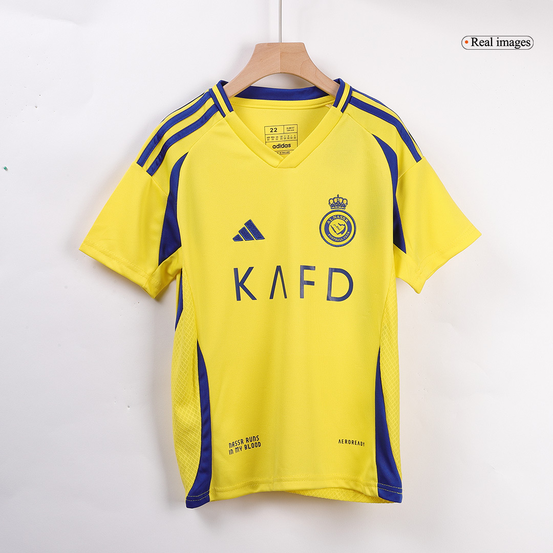 Kid's RONALDO #7 Al Nassr Home Soccer Jersey Kit(Jersey+Shorts+Socks) 2024/25 - Image 4