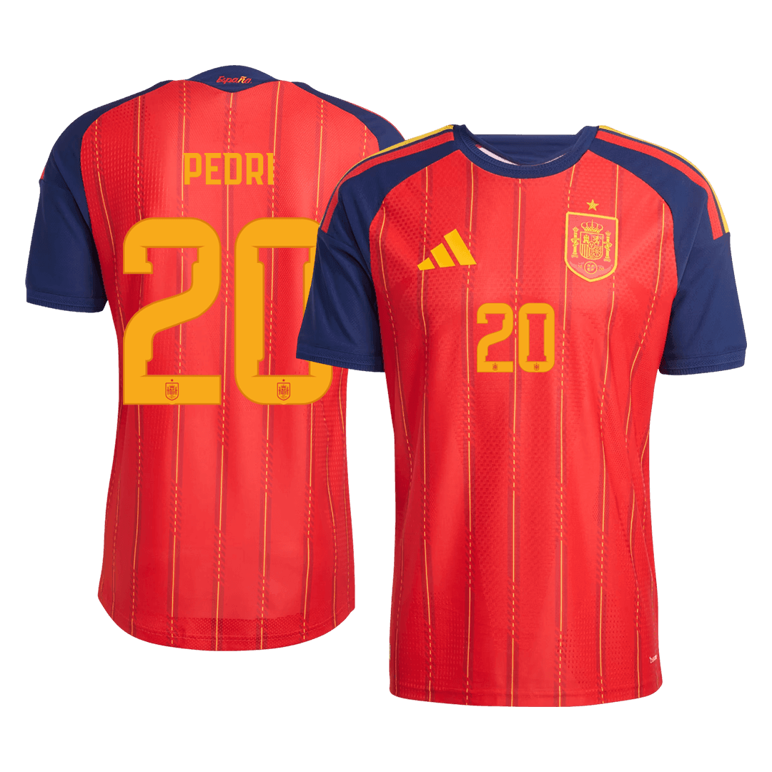 PEDRI #20 Spain Home Soccer Jersey 2026 Player Version