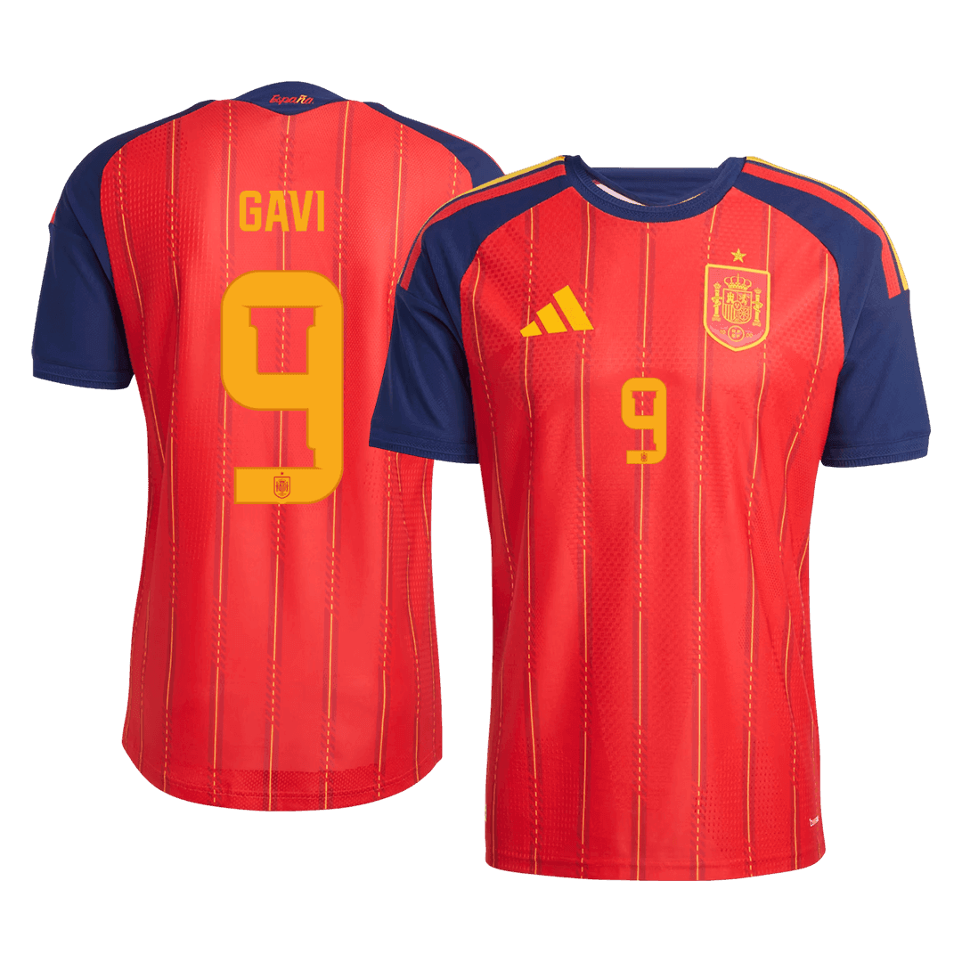 GAVI #9 Spain Home Soccer Jersey 2026 Player Version