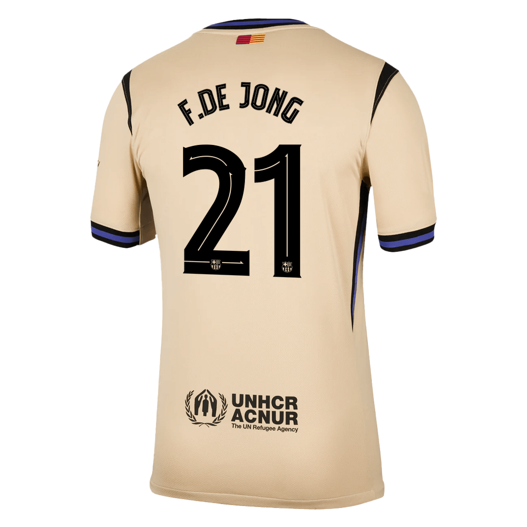 F.DE JONG #21 Barcelona Away Soccer Jersey 2025/26 -UCL - Image 3