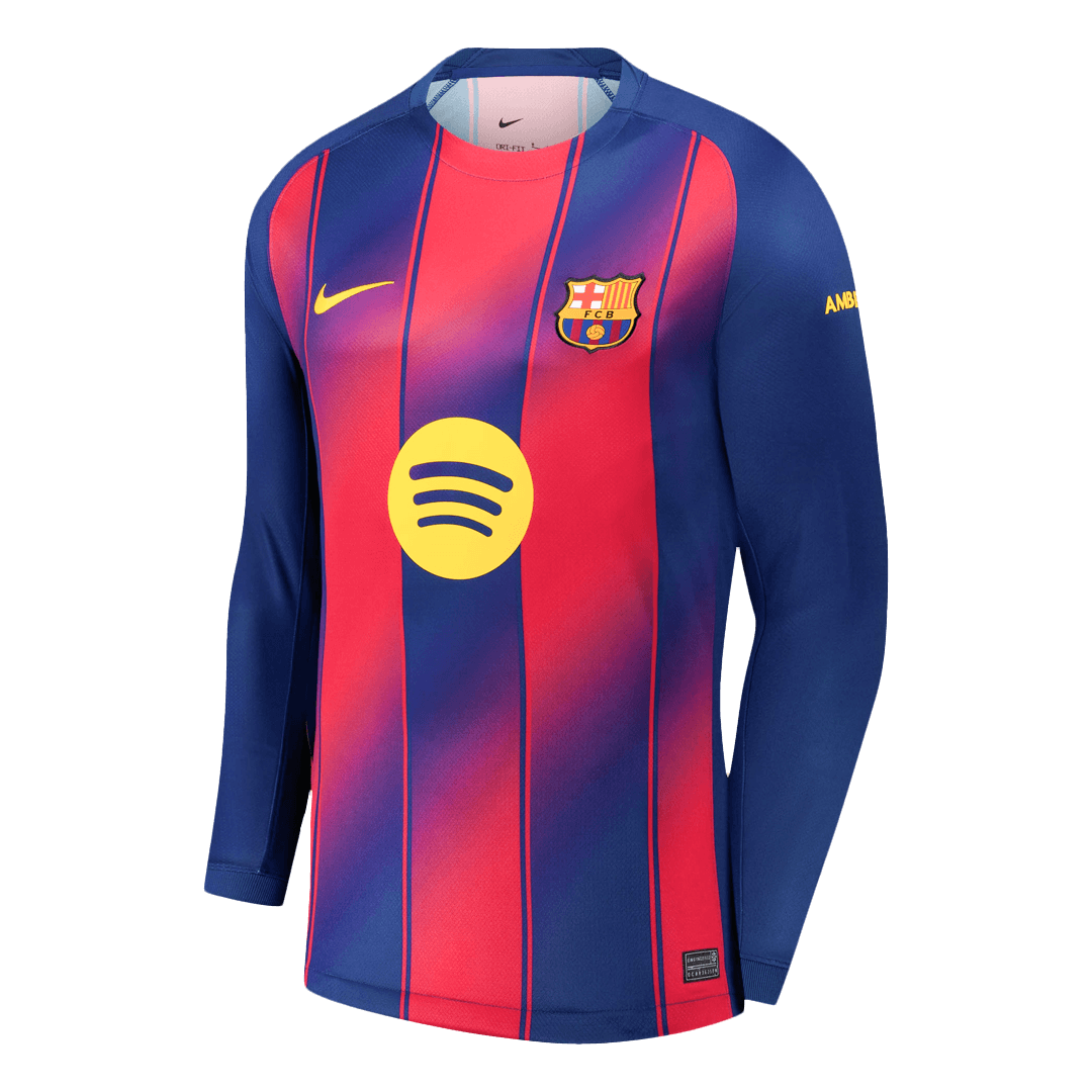 Barcelona Home Long Sleeve Soccer Jersey 2025/26 - Image 4