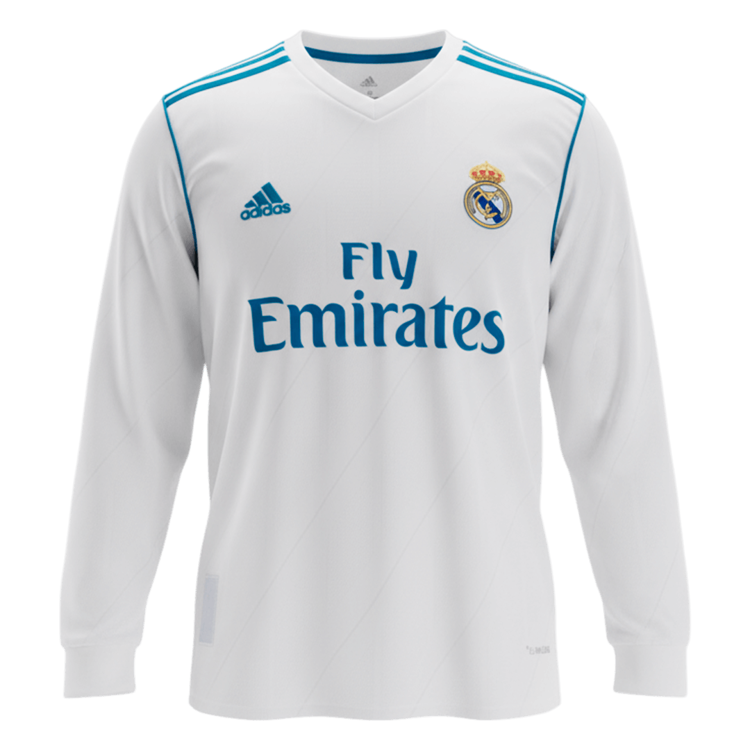 Retro MODRIĆ #10 2017/18 Real Madrid Home Long Sleeve Soccer Jersey - Image 2