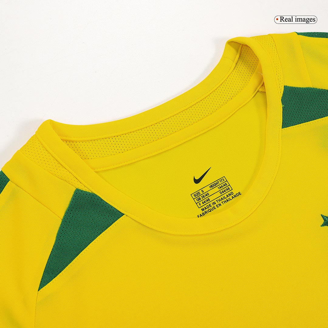 Retro RONALDO #9 2002/03 Brazil Home Soccer Jersey - Image 2