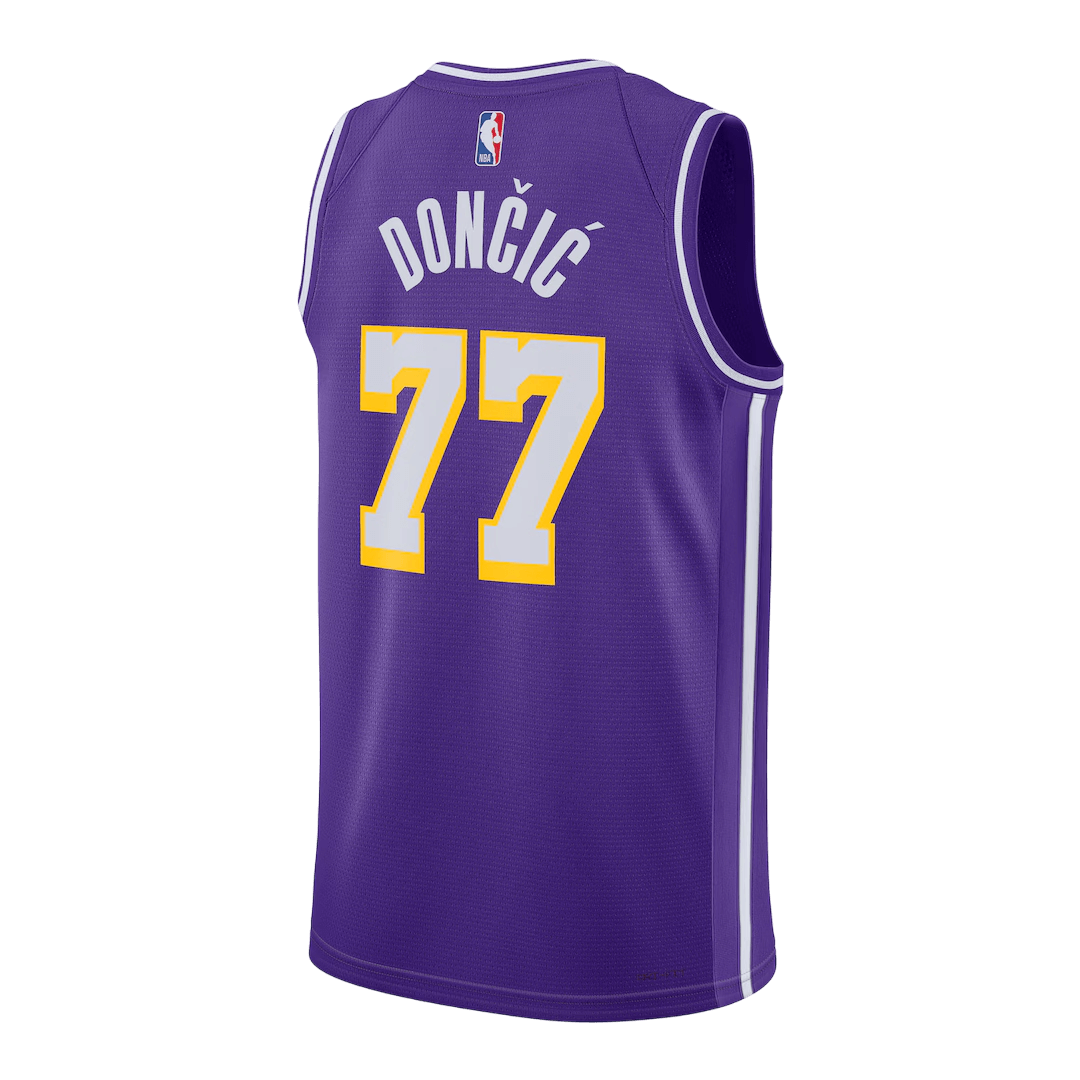 Los Angeles Lakers Dončić #77 Swingman NBA Jersey - Statement Edition - Image 3