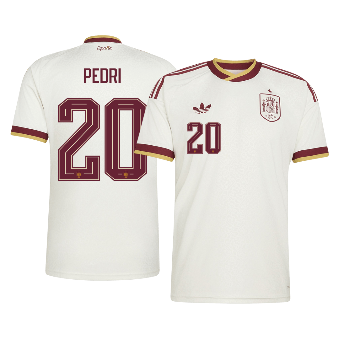 PEDRI #20 Spain Away Soccer Jersey 2026