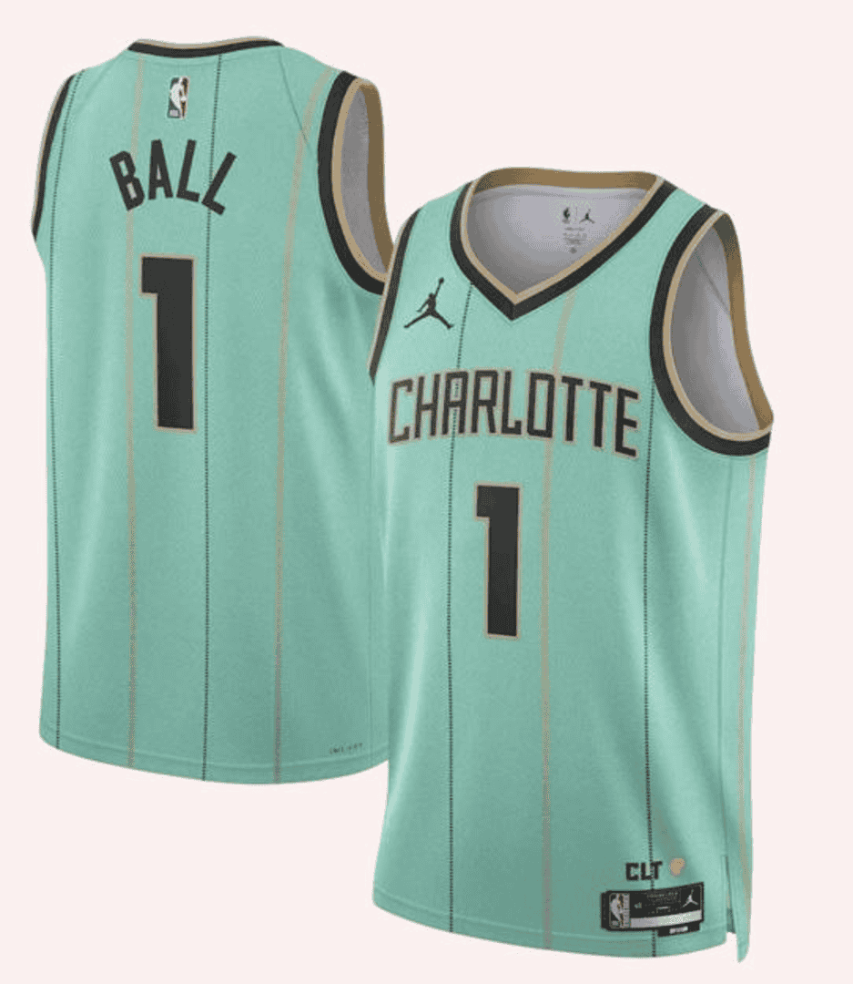 Charlotte Hornets BALL #1 Swingman NBA Jersey - City Edition