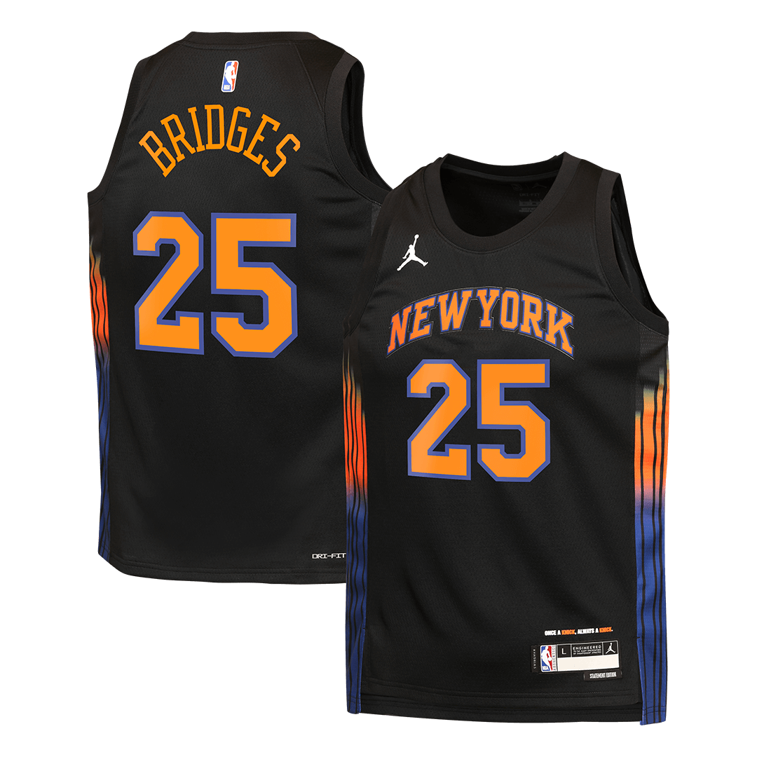 New York Knicks BRIDGES #25 Swingman NBA Jersey - Statement Edition