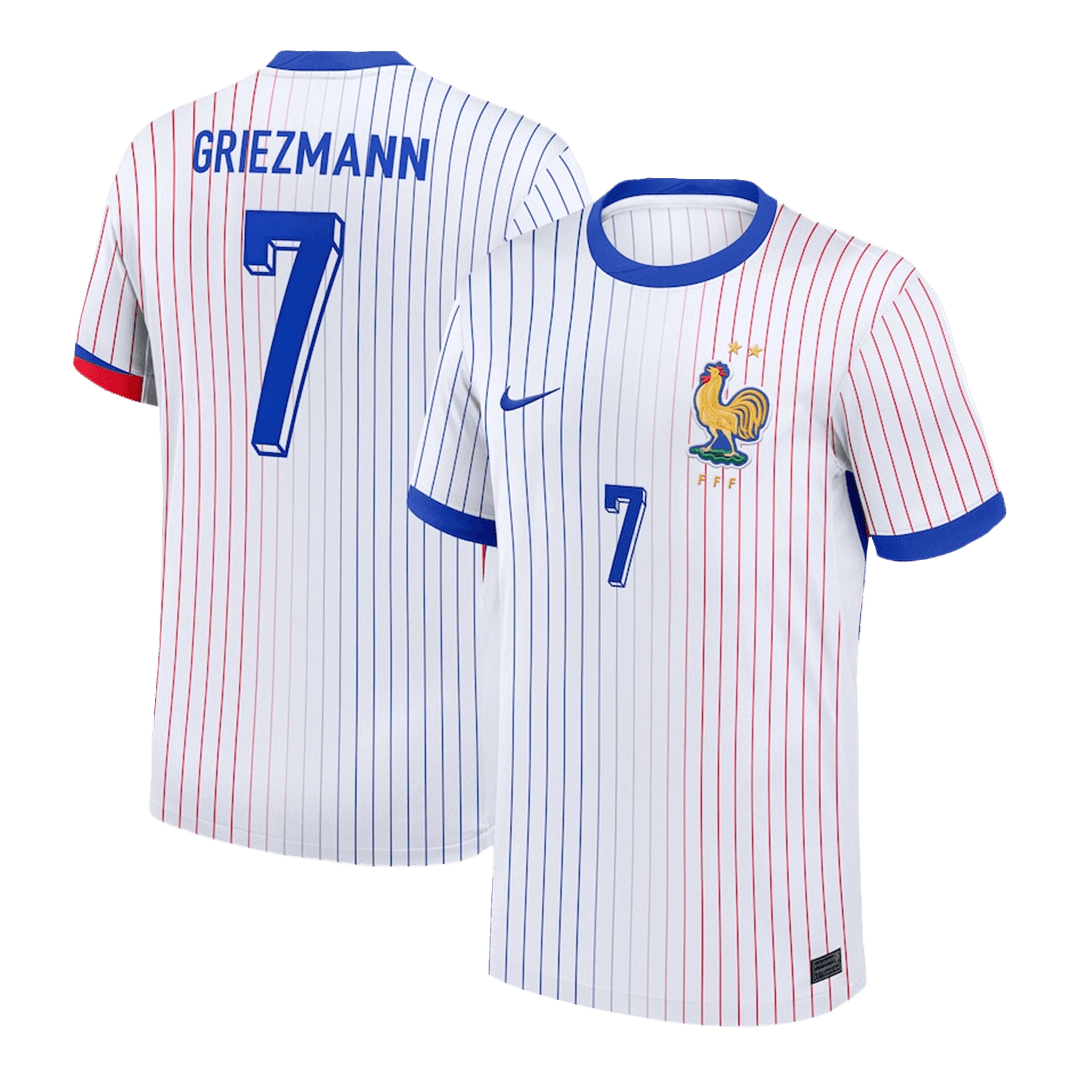 GRIEZMANN #7 France Away Soccer Jersey Euro 2024