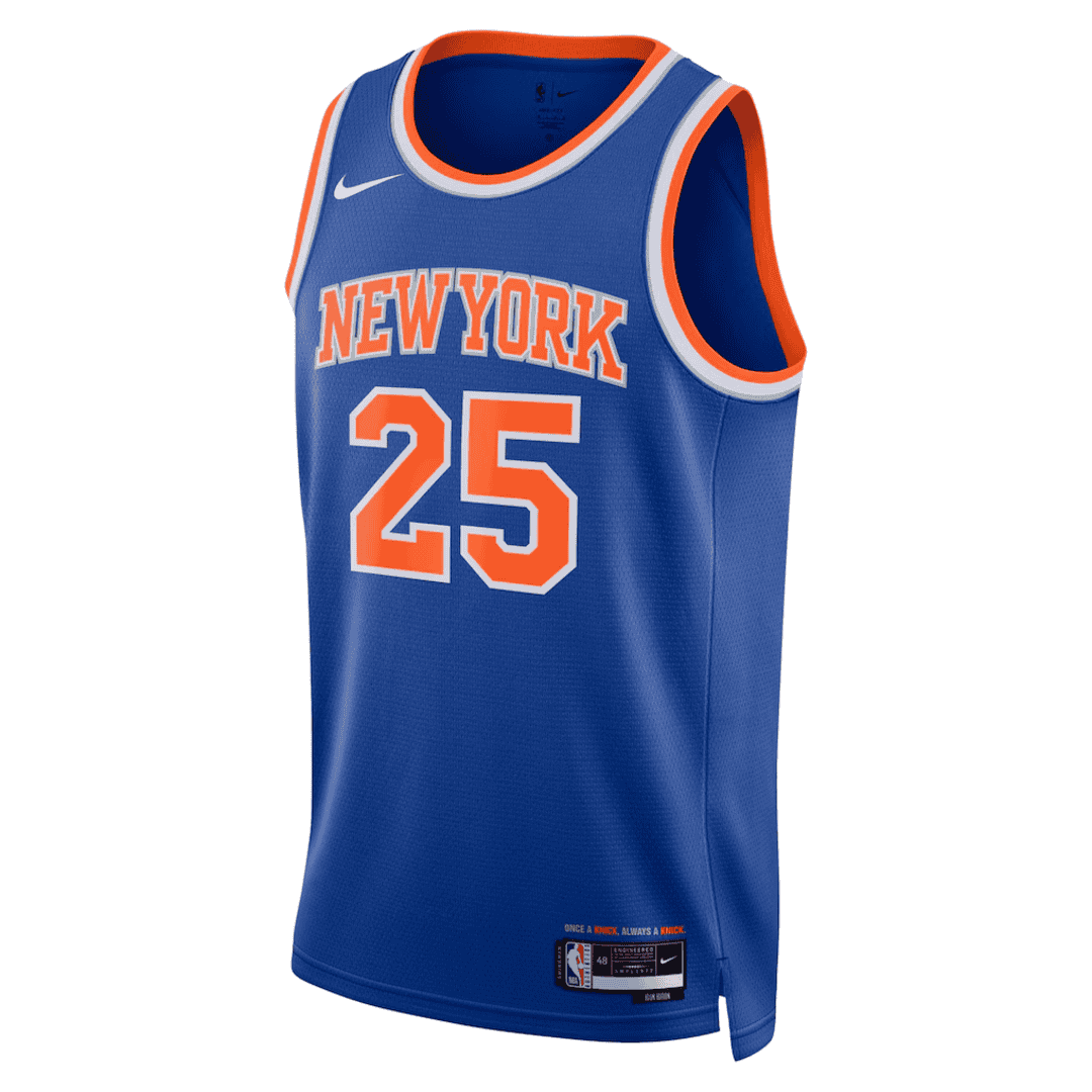 New York Knicks BRIDGES #25 Swingman NBA Jersey - Icon Edition - Image 2