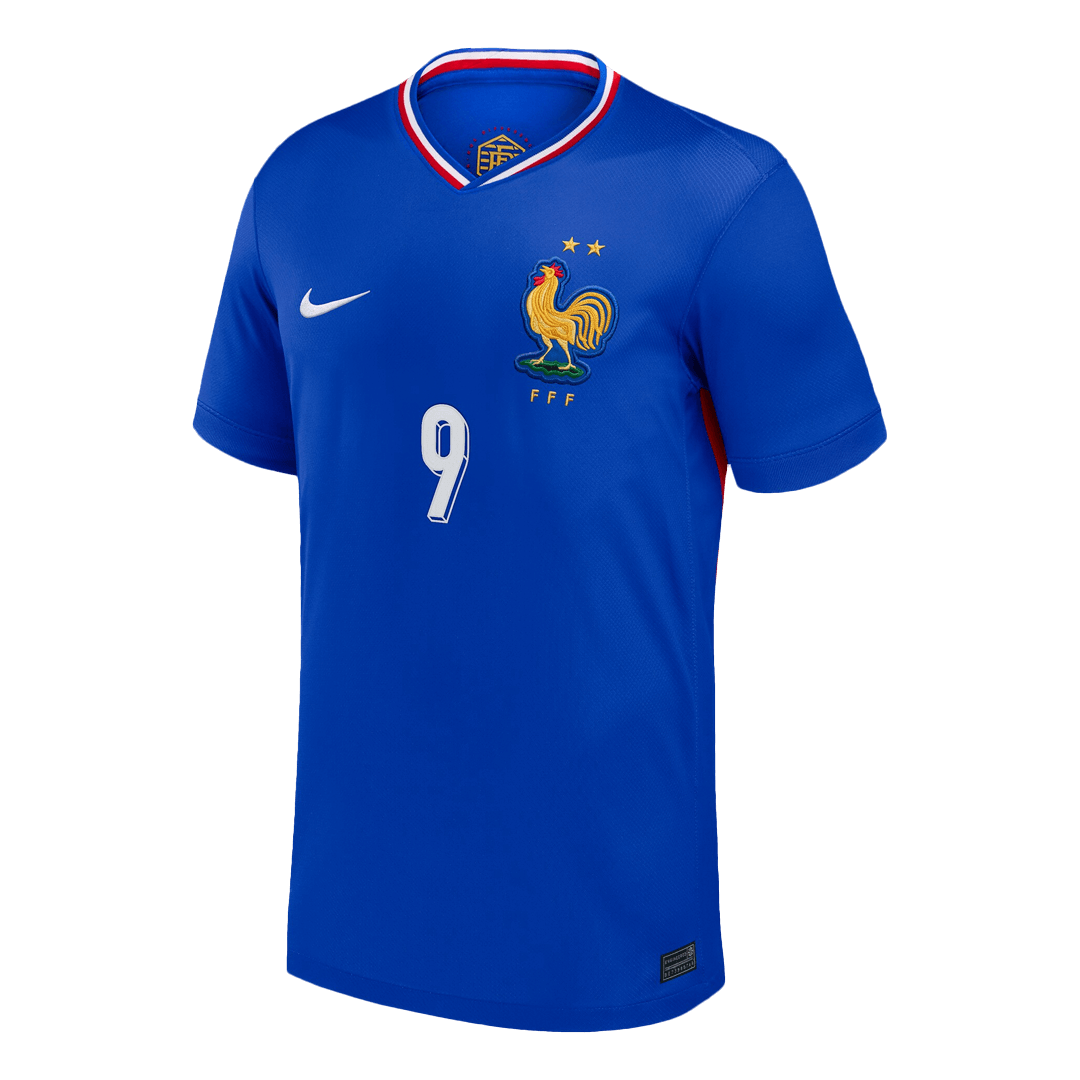 GIROUD #9 France Home Soccer Jersey 2024 - Image 2