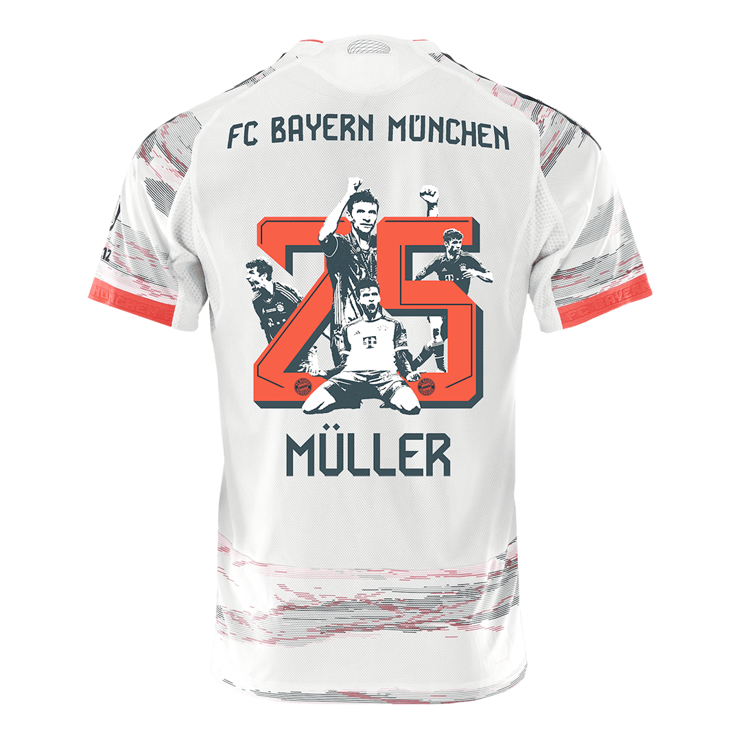 MÜLLER Special #25 Bayern Munich Away Soccer Jersey 2025/26 Player Version - Image 3