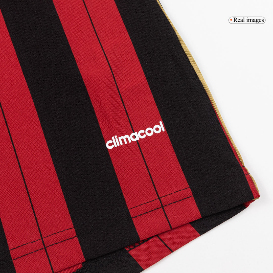 Retro 2013/14 AC Milan Home Long Sleeve Soccer Jersey - Image 9