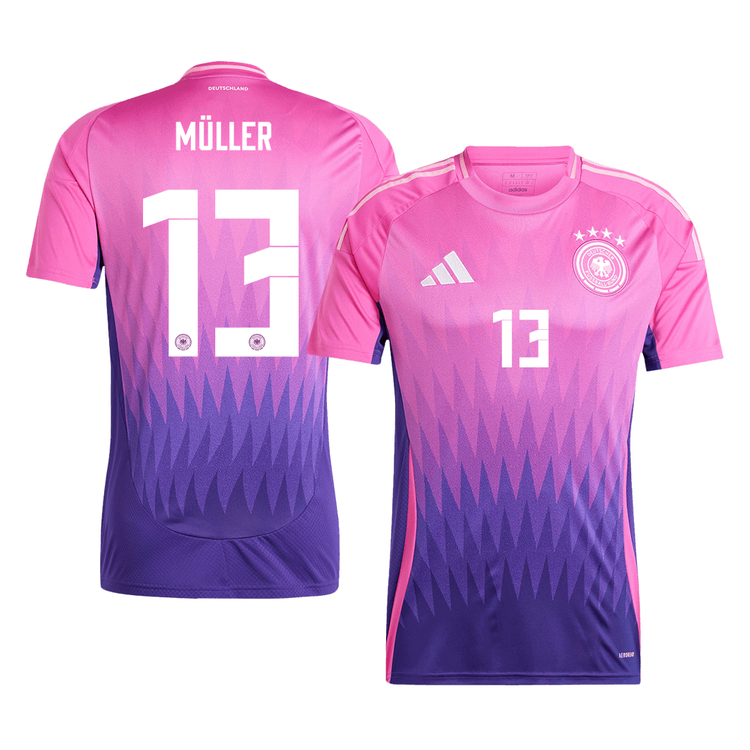 MÜLLER #13 Germany Away Soccer Jersey Euro 2024