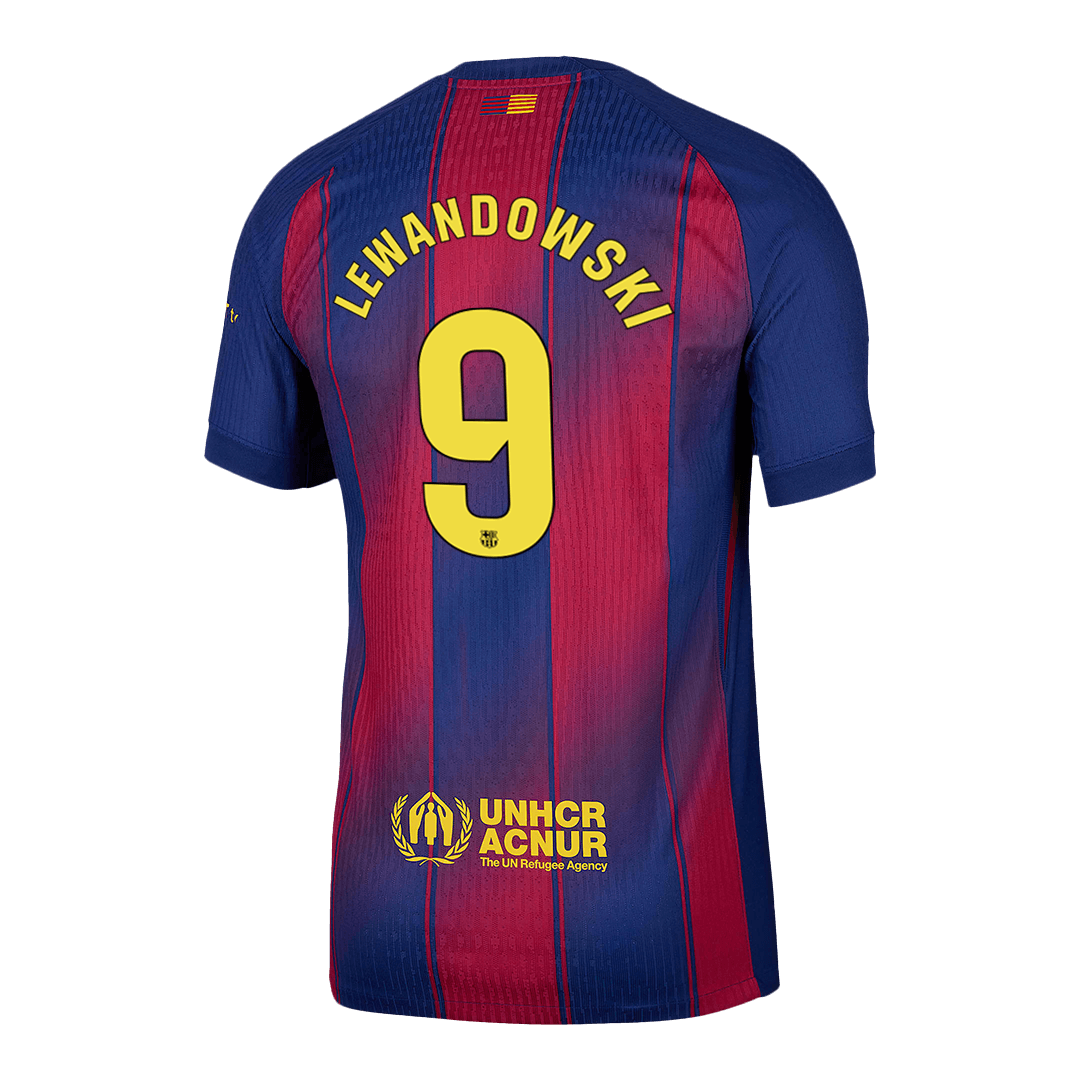 LEWANDOWSKI #9 Barcelona Home Soccer Jersey 2025/26 Player Version - Image 3