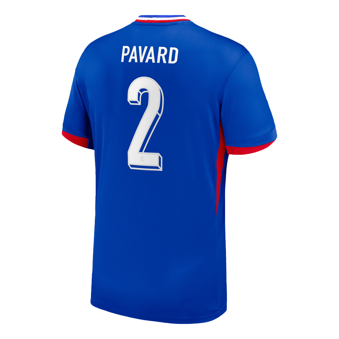 PAVARD #2 France Home Soccer Jersey 2024 - Image 3