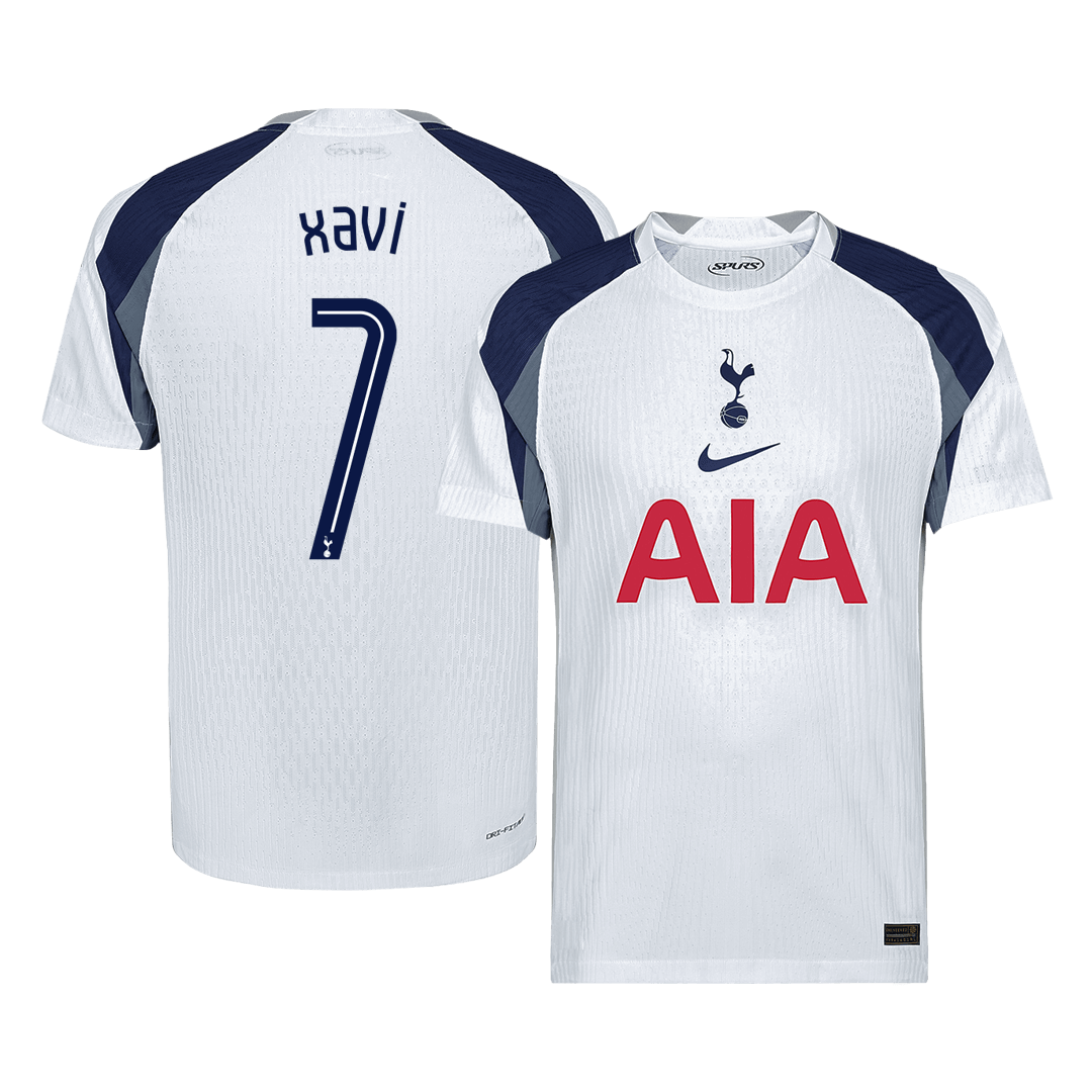 XAVI #7 Tottenham Hotspur Home Soccer Jersey 2025/26 - UCL Player Version