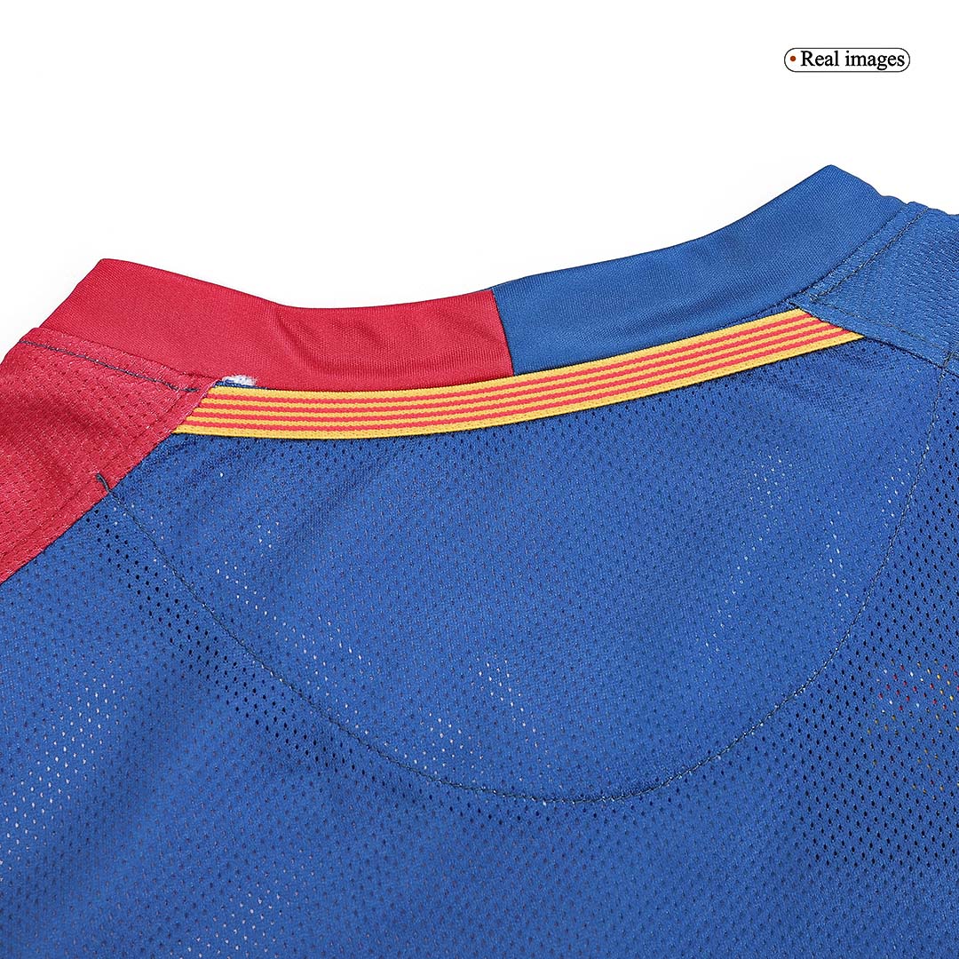 Retro MESSI #10 2008/09 Barcelona Home Long Sleeve Soccer Jersey - Image 9