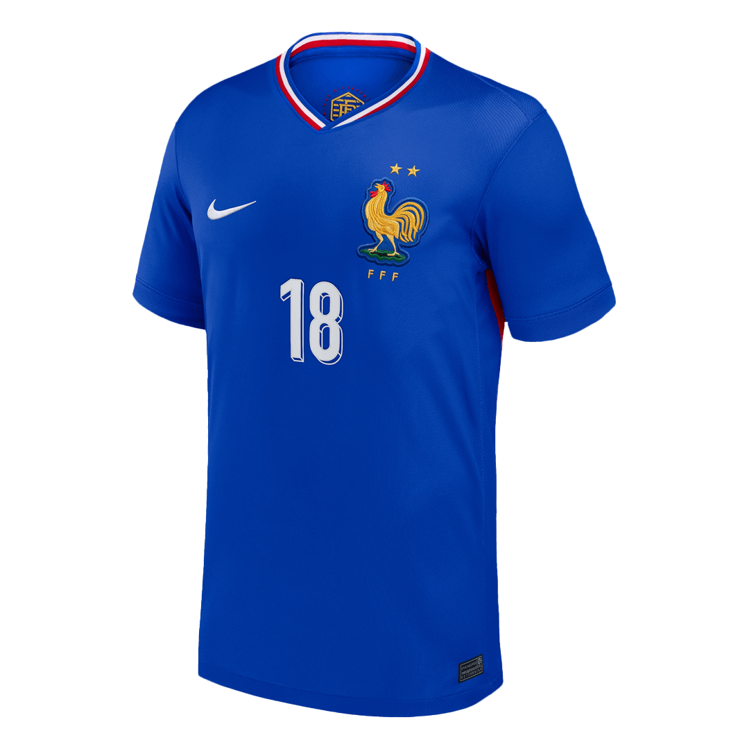 NKUNKU #18 France Home Soccer Jersey 2024 - Image 2
