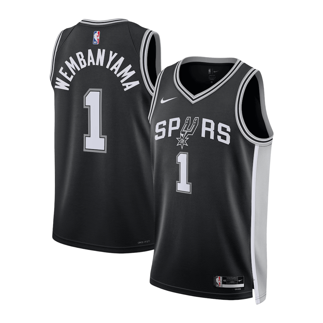 San Antonio Spurs Wembanyama #1 Swingman NBA Jersey - Icon Edition