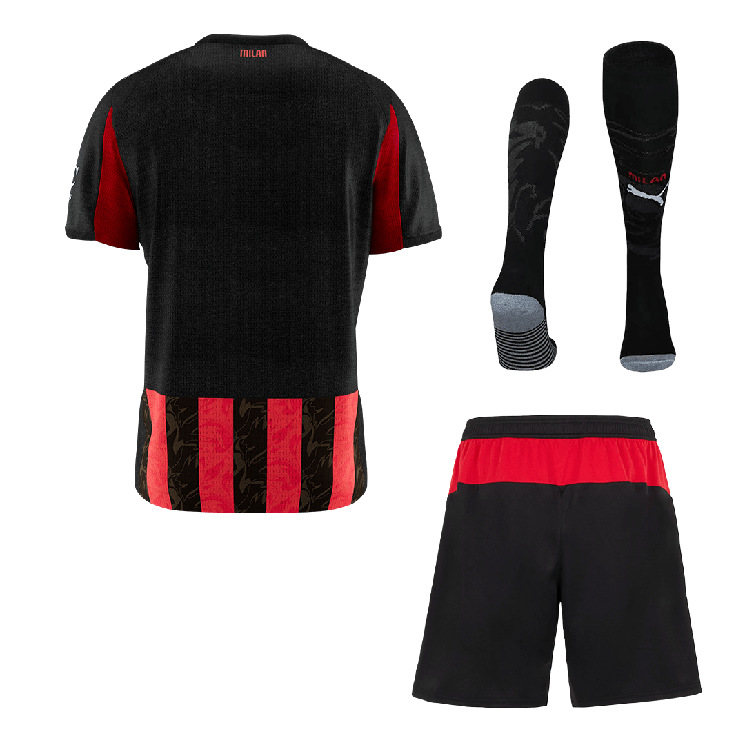 AC Milan Home Soccer Jersey Kit(Jersey+Shorts+Socks) 2025/26 - Image 2