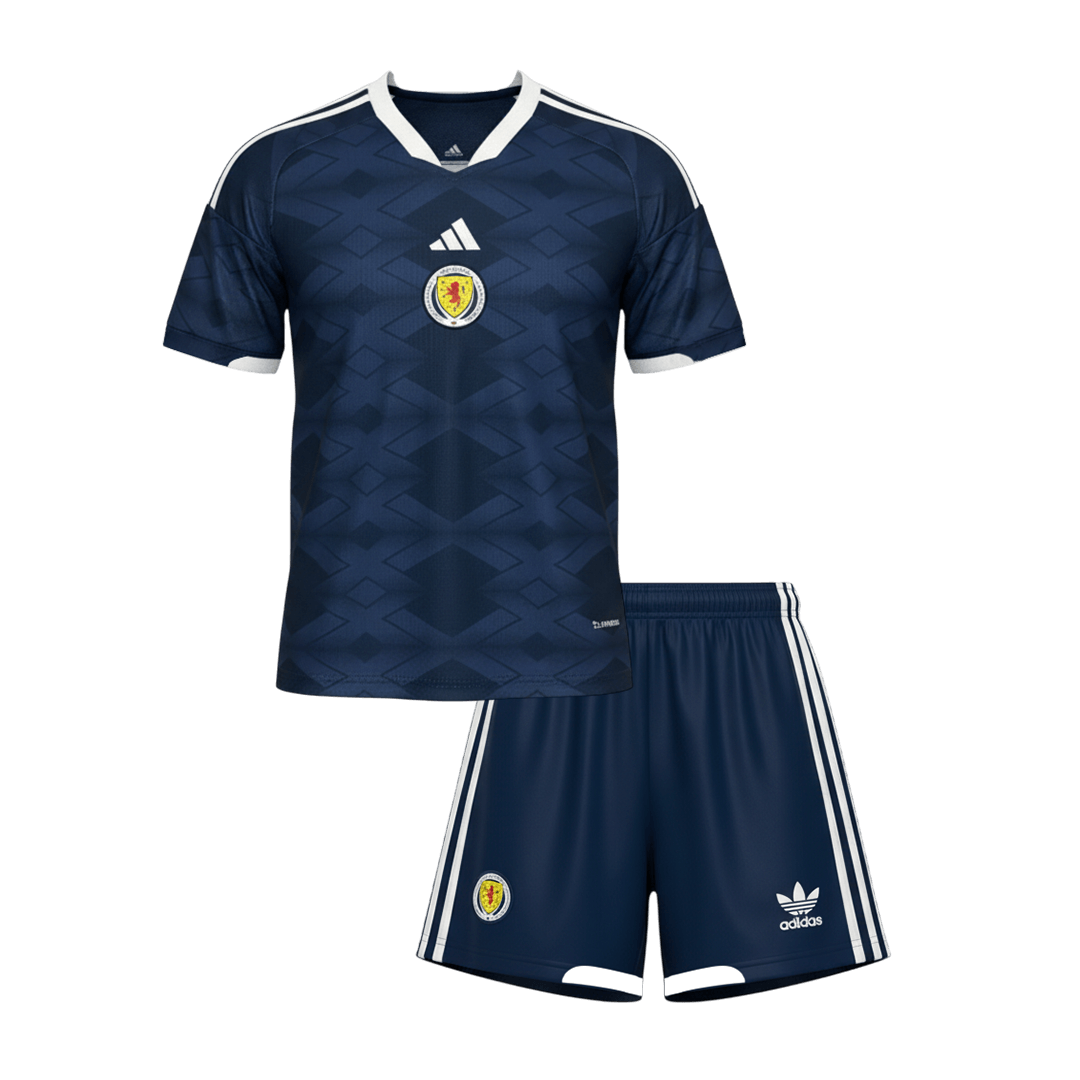 Kid's Scotland Home Soccer Jersey Kit(Jersey+Shorts) 2026