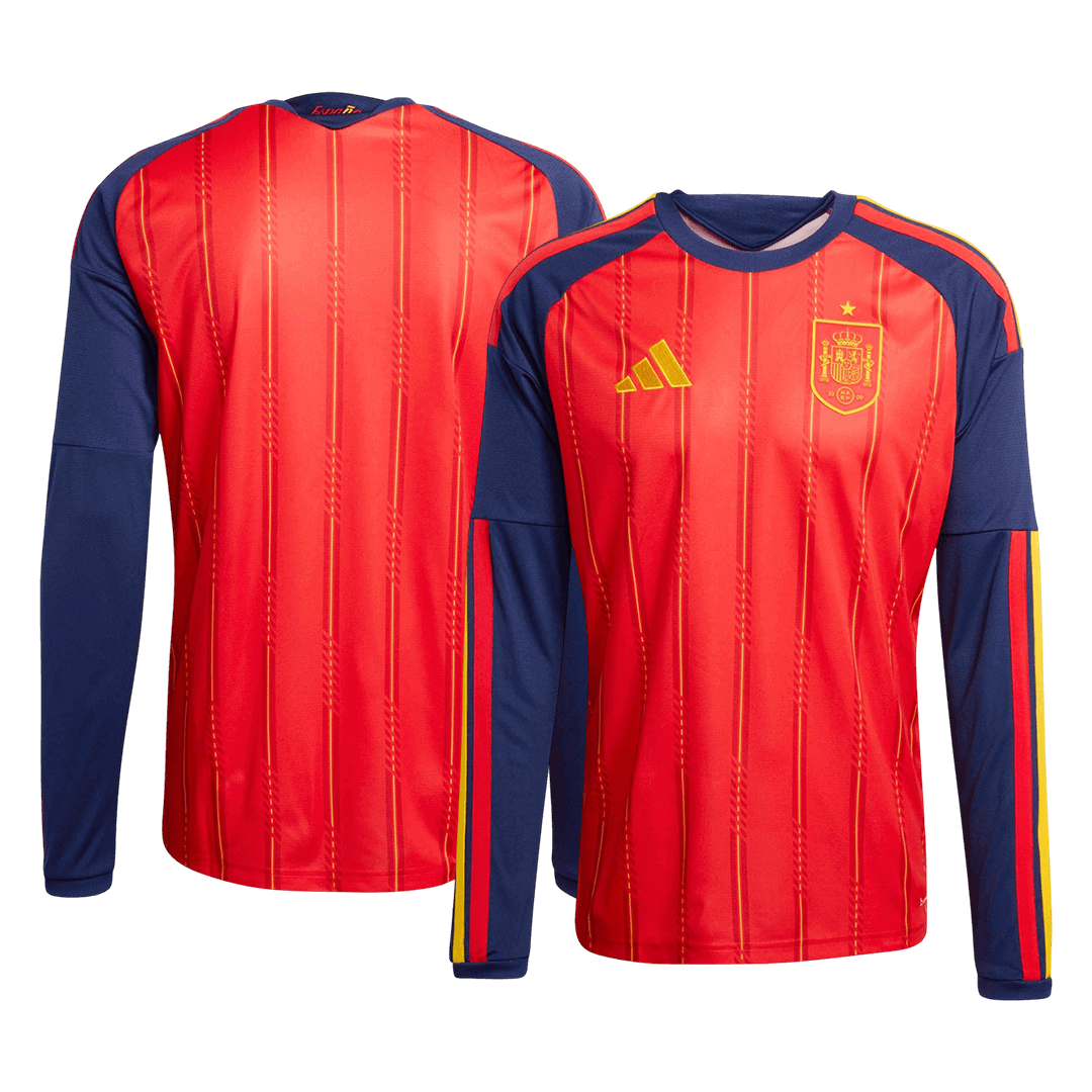 Spain Home Long Sleeve Soccer Jersey 2026 - Image 3