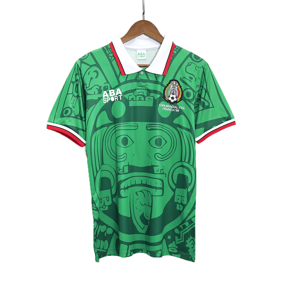Retro 1998 Mexico Home Soccer Jersey