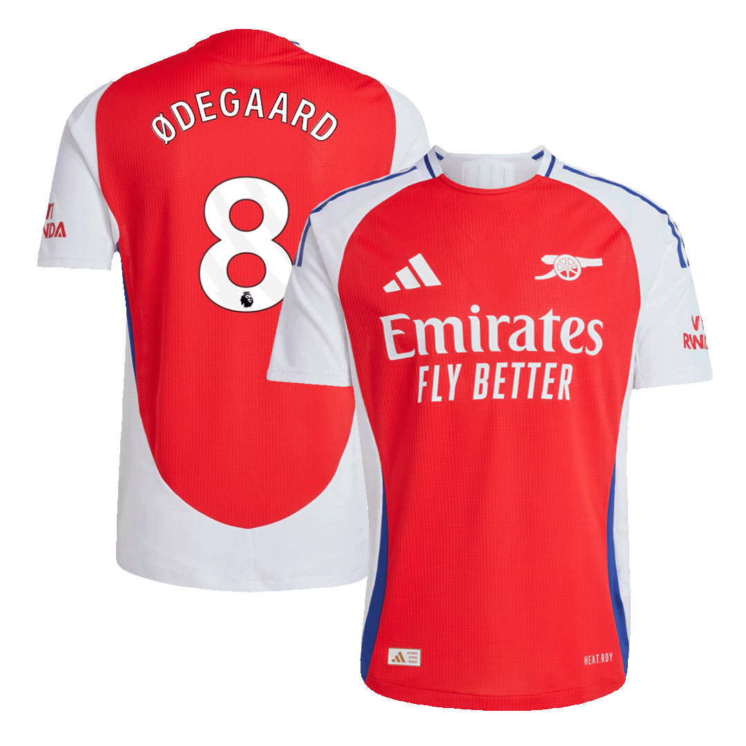 ØDEGAARD #8 Arsenal Home Soccer Jersey 2024/25 Player Version