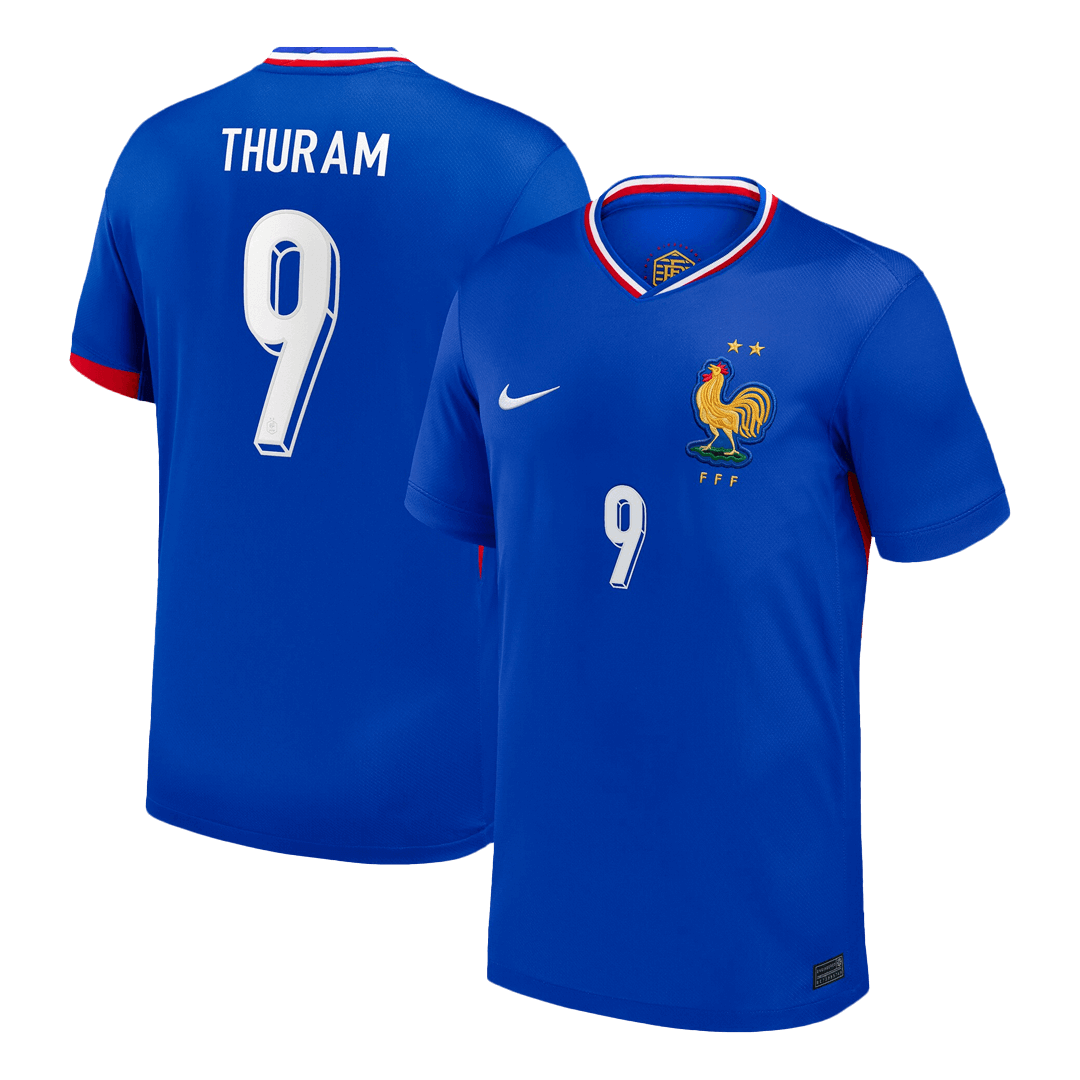 THURAM #9 France Home Soccer Jersey 2024