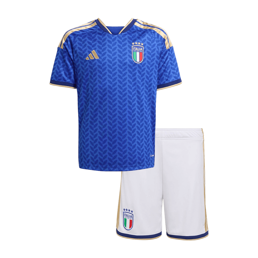 Kid's Italy Home Soccer Jersey Kit(Jersey+Shorts) 2025/26