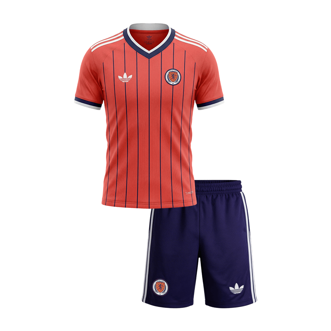 Kid's Scotland Away Soccer Jersey Kit(Jersey+Shorts) 2026