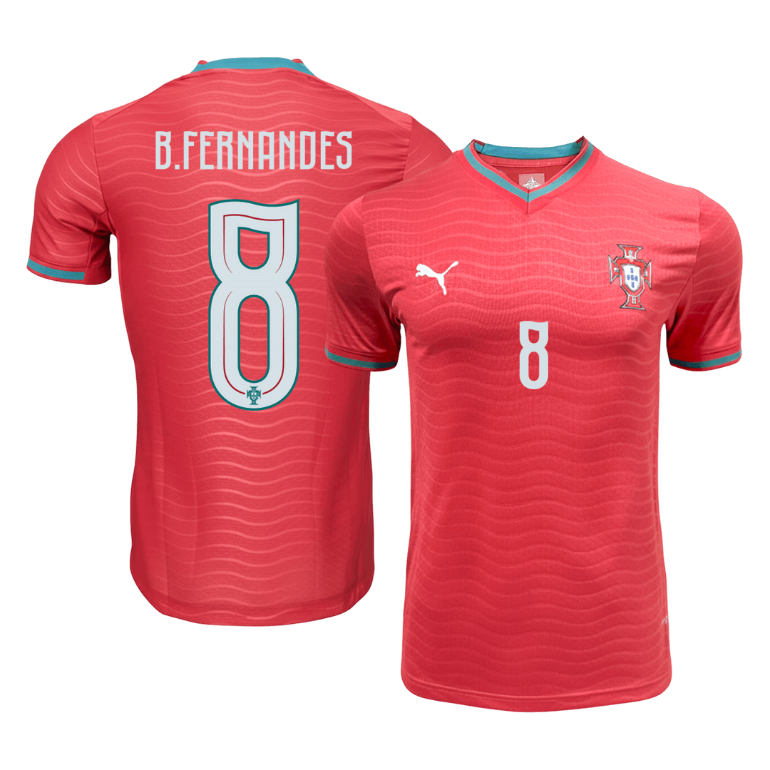 B.FERNANDES #8 Portugal Home Soccer Jersey 2026 Player Version
