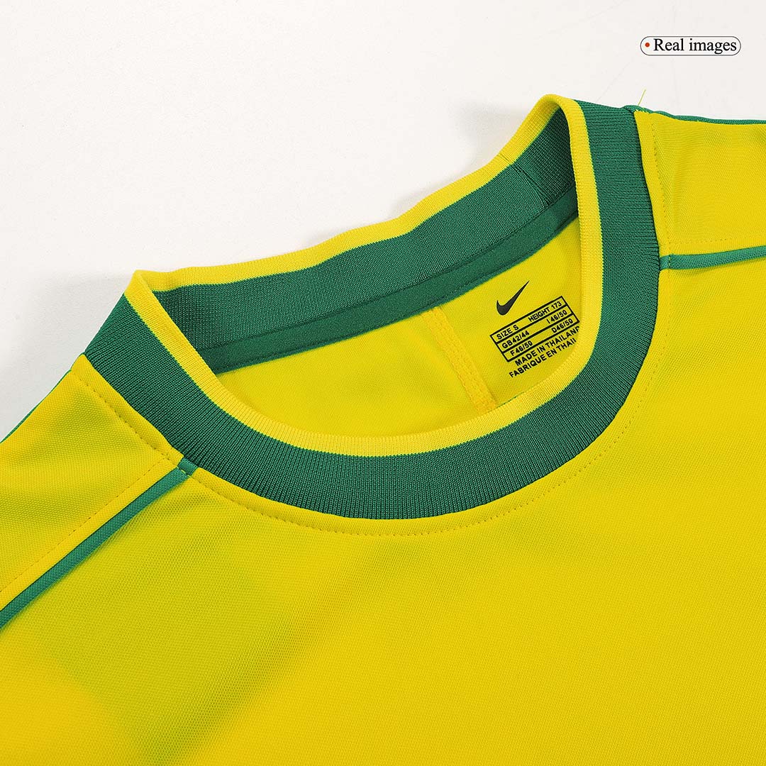Retro 1998 Brazil Home Soccer Jersey - Image 4